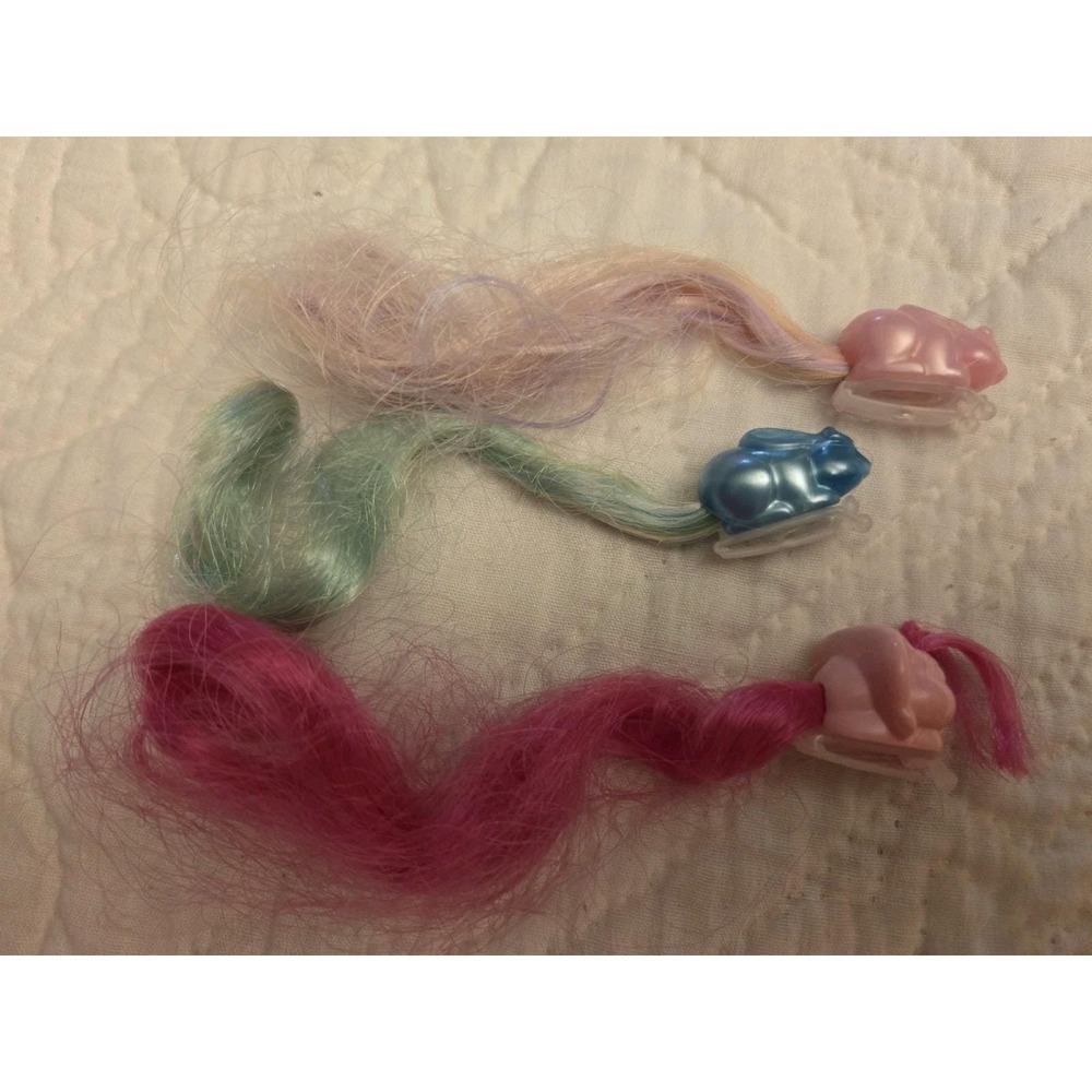 Vintage Lady Lovely Locks 3 Piece Pixietails Bunny Rabbit Hair Accessories
